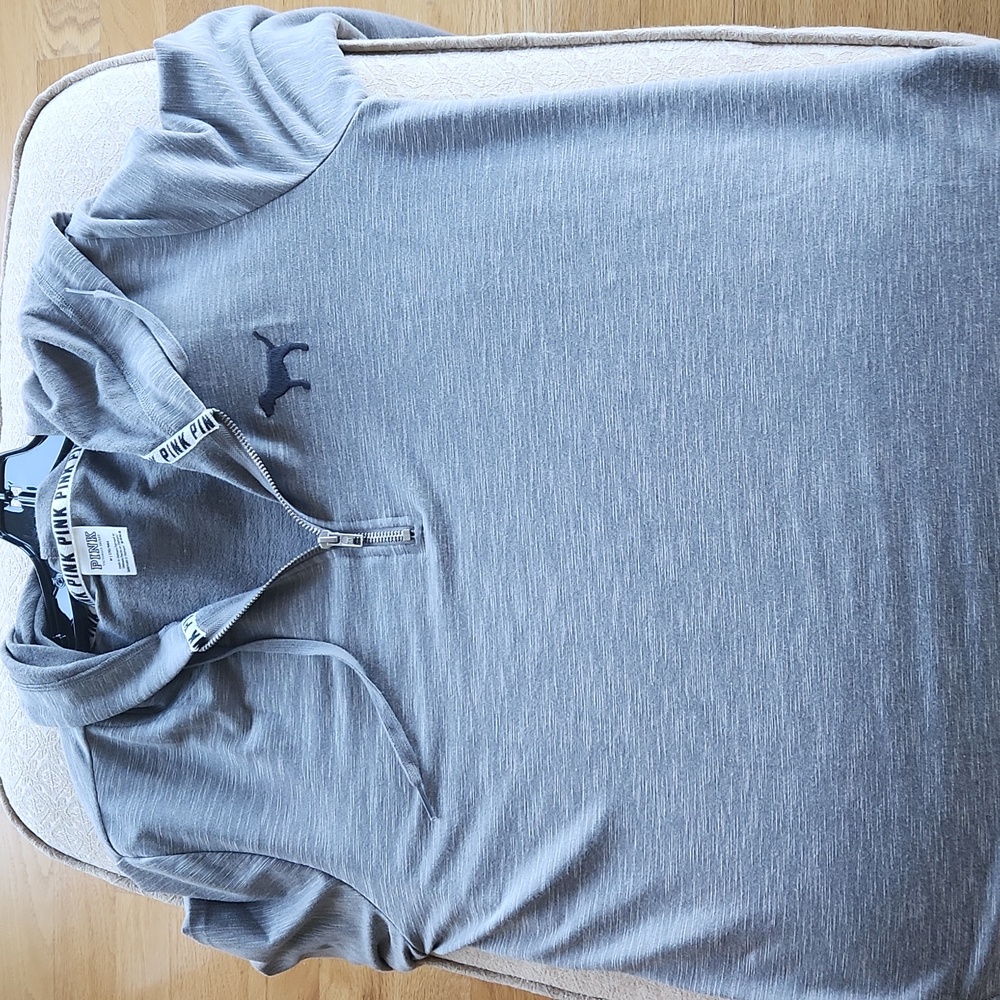 PINK lightweight 1/2 zip pullover